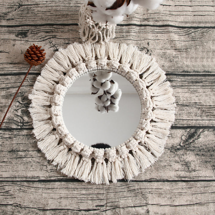 Decorative Macrame Wall Mirror Kalsten