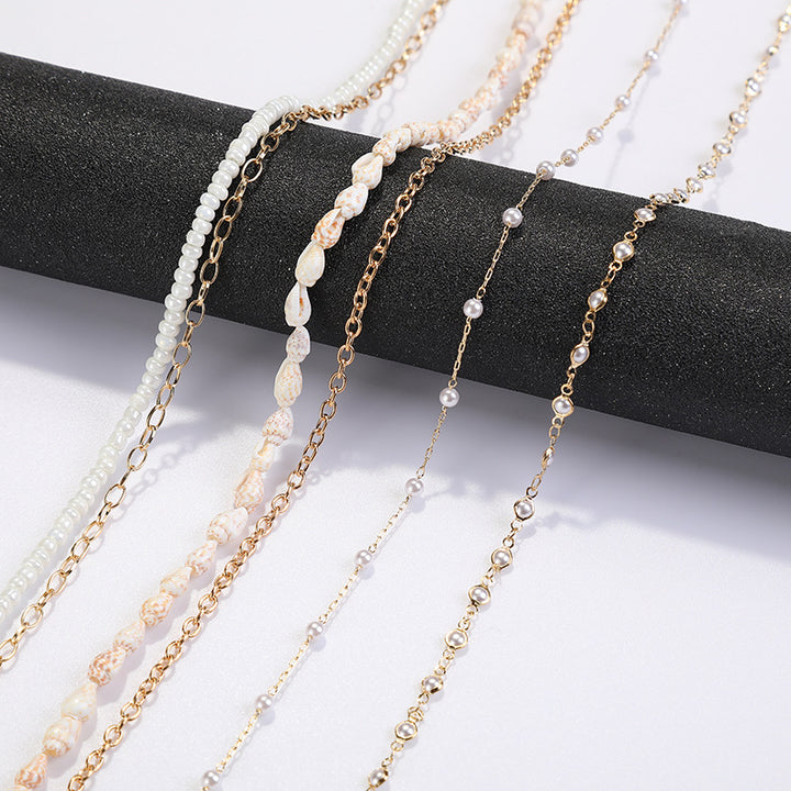Coastal Shell-Decorated Eyewear Chain Kalsten