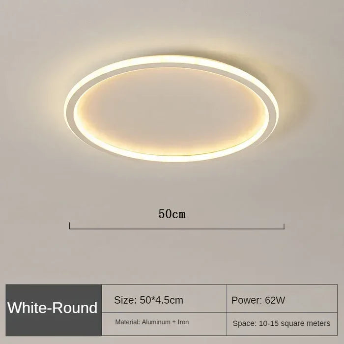 Scandinavian Round Ceiling Lamp - AuroraSphere | Kalsten