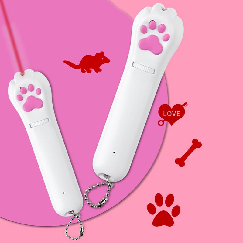 PurrPlay USB Rechargeable Cat Laser Toy – Interactive LED Light with 4 Patterns | Kalsten