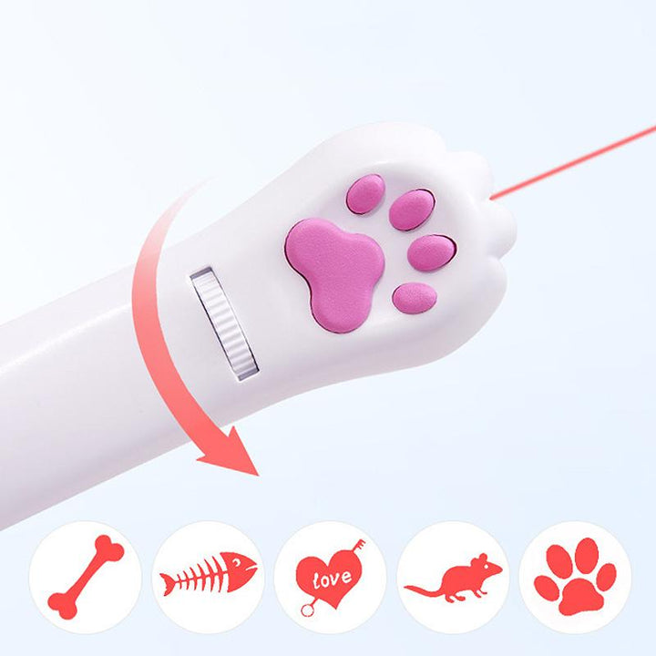 PurrPlay USB Rechargeable Cat Laser Toy – Interactive LED Light with 4 Patterns | Kalsten