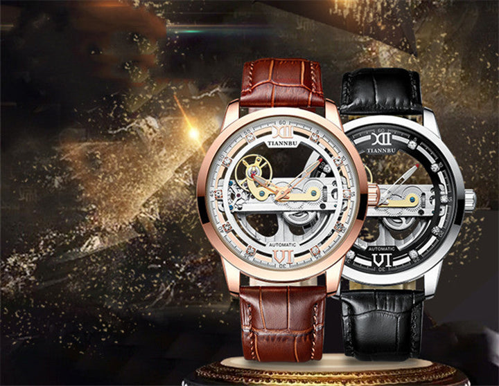 Noxord | Skeleton Tourbillon Ultra Thin Automatic Mechanical Watch