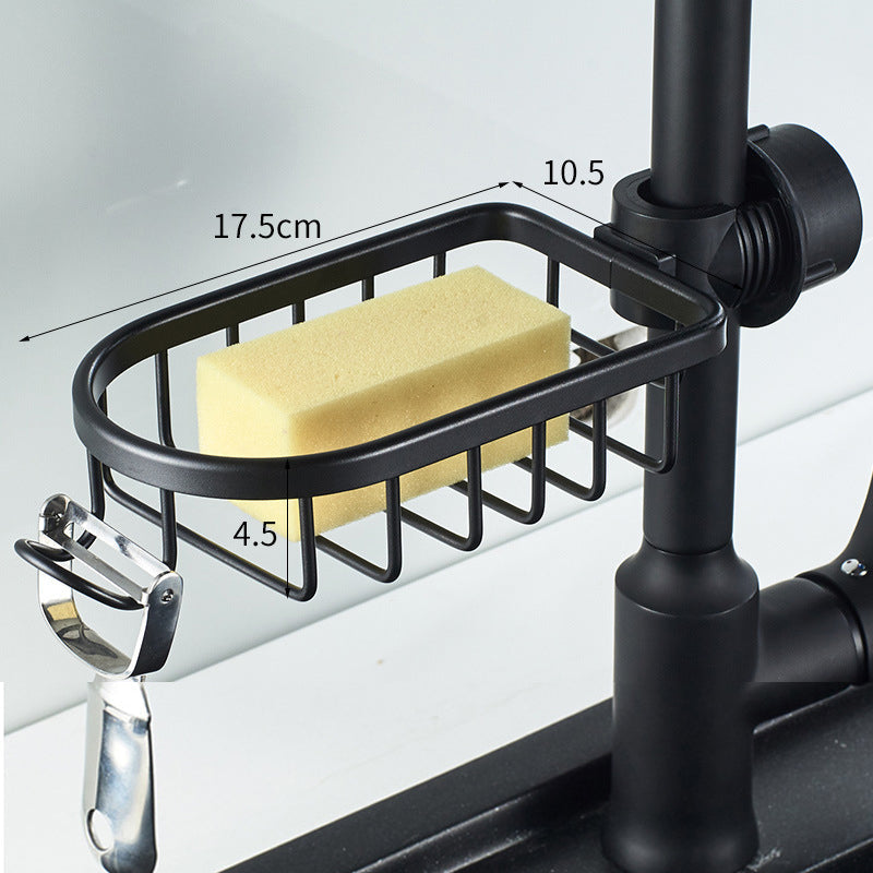 Kalsten | Shower holder for Shampoo & Soap – Stainless Aluminium – Silver or Black – No Drilling