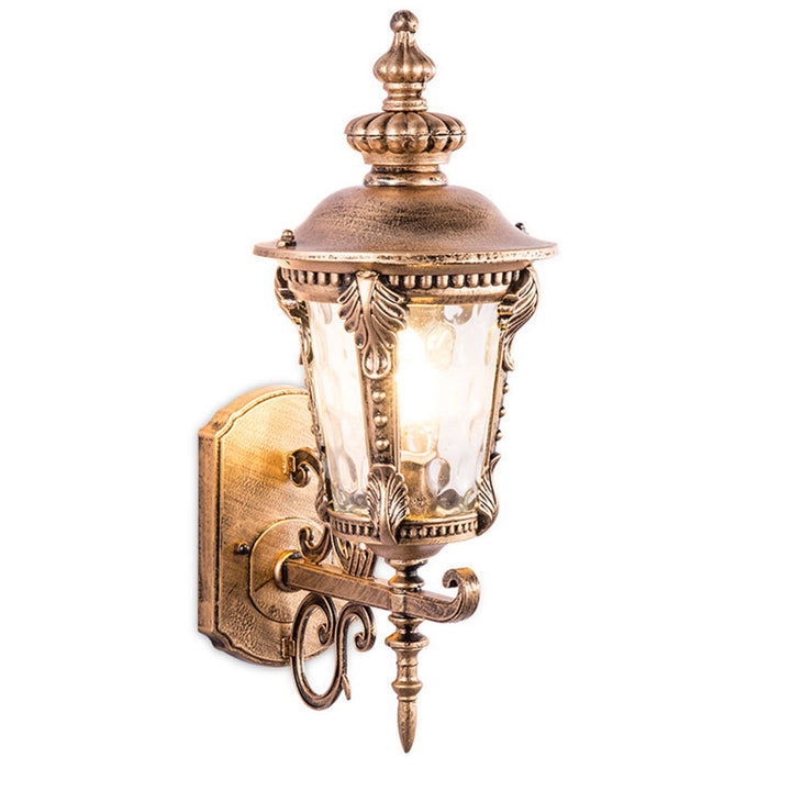 Vintage Glass Outdoor Wall Lantern Noxord