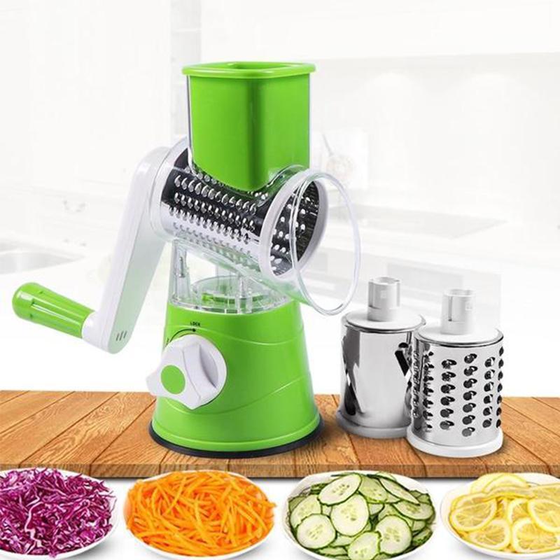 3 in 1 Rotating Cheese Grater Vegetable Cutter | Kalsten