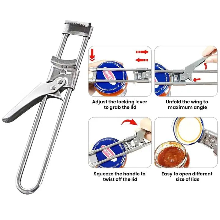 Kalsten | Adjustable Stainless Steel Lid Opener
