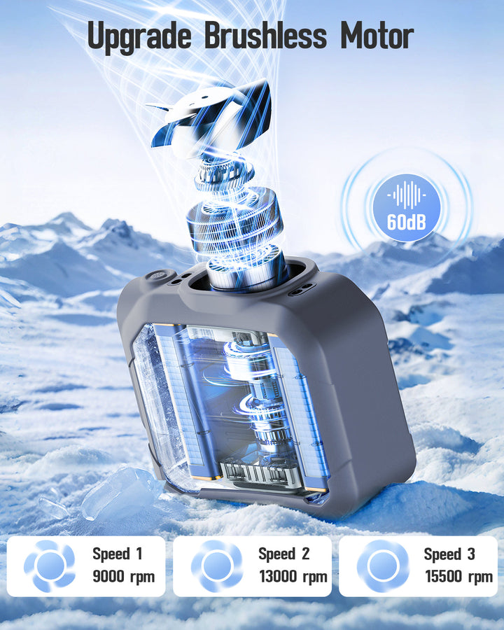 10000mAh Waist fan,Portable Belt Clip on Personal Fan | Kalsten