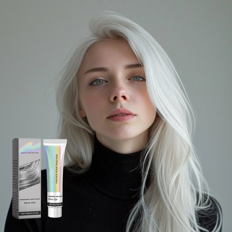 2-in-1 Natural Silver Hair Dye Essence