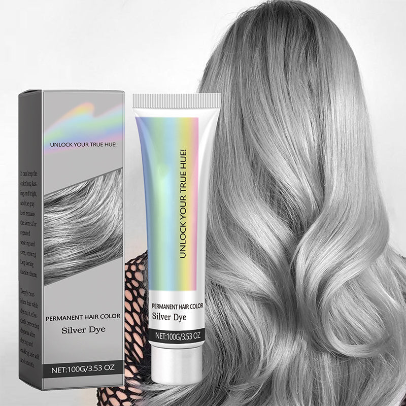 2-in-1 Natural Silver Hair Dye Essence