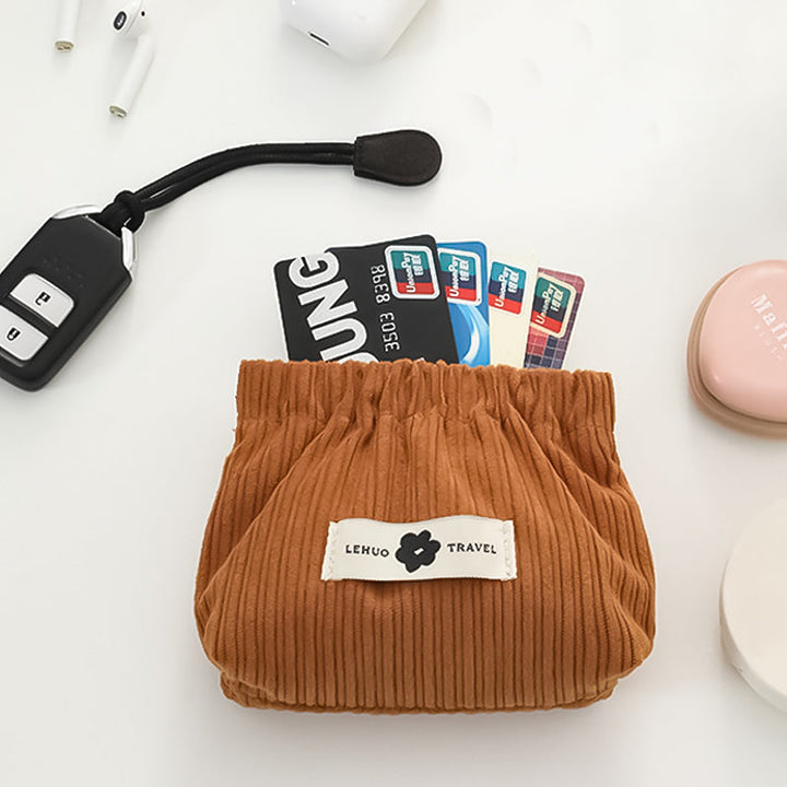 Corduroy elastic tie organizer | Kalsten