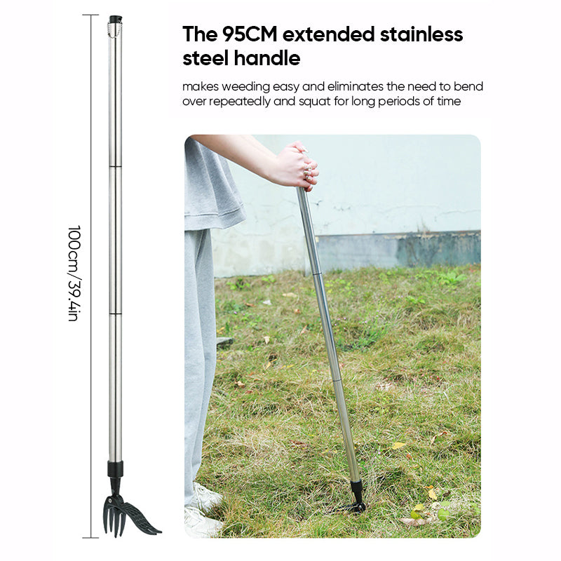 Noxord | Stainless steel adjustable long handle detachable weeder
