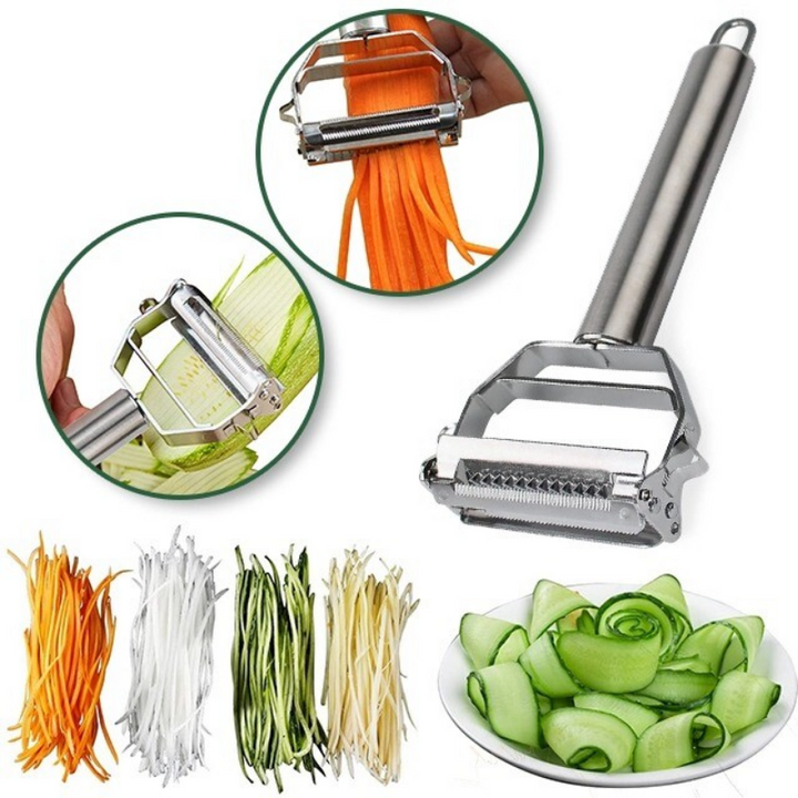 Practical and Safe Vegetable Peeler – High-Quality Stainless Steel Peeler for Vegetables and Fruits, Ergonomic and Easy to Clean, Perfect for the Kitchen | Noxord