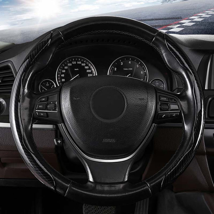 Kalsten | Universal Laser Carbon Fiber Pattern Steering Wheel Cover