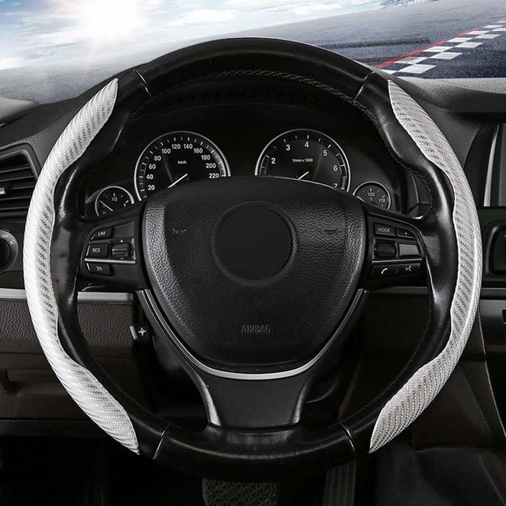 Kalsten | Universal Laser Carbon Fiber Pattern Steering Wheel Cover
