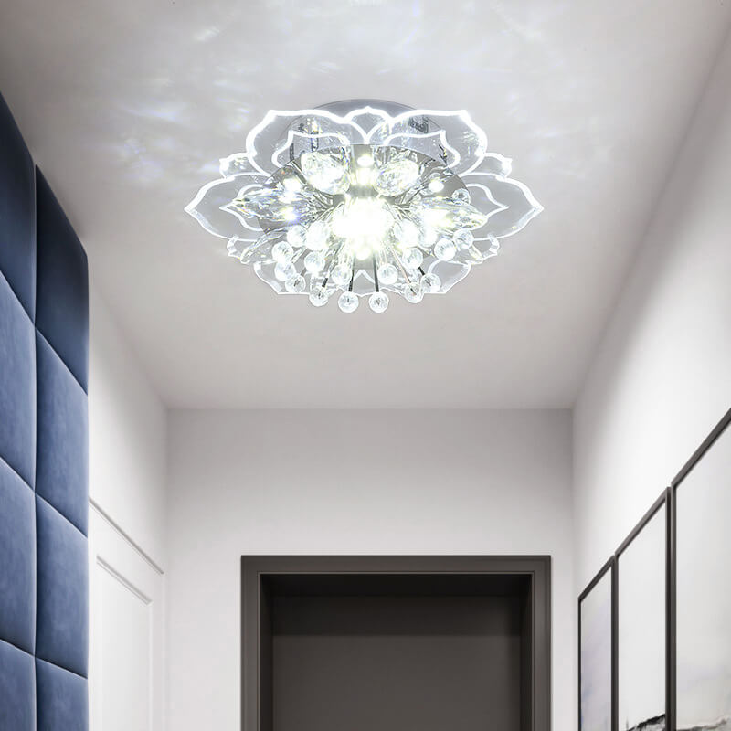 Kalsten GlowPetal | LED Crystal Ceiling Light | Flower Shaped, RGB Color Changing & Energy Efficient