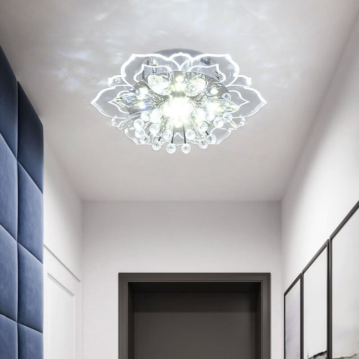 Kalsten GlowPetal | LED Crystal Ceiling Light | Flower Shaped, RGB Color Changing & Energy Efficient