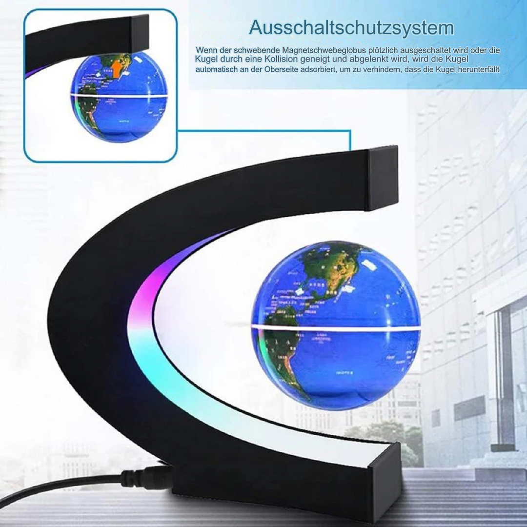 Kalsten | AstroGlobe LED World Globe – Floating Globe Lamp with Magnetic Suspension