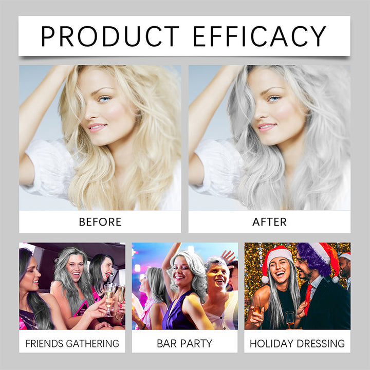 2-in-1 Natural Silver Hair Dye Essence