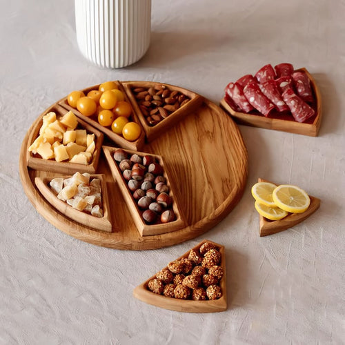 Wooden Puzzle Board with Dividers