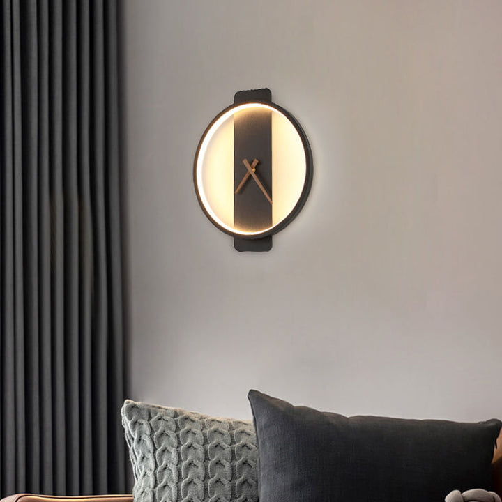 Luxe Clock-shaped LED Wall Lamp for Modern Interior Noxord