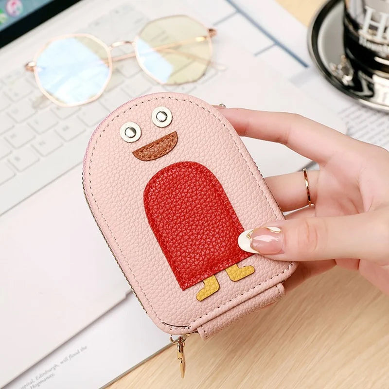 PU wallet for credit card and cute penguins | Kalsten