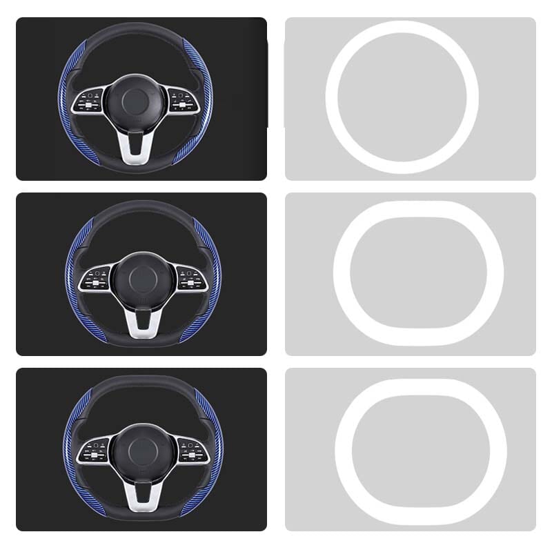 Kalsten | Universal Laser Carbon Fiber Pattern Steering Wheel Cover