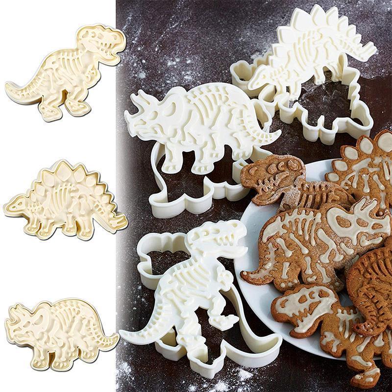 Dinosaur Cookie Molds (3-piece set) | Kalsten