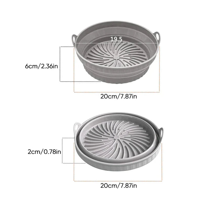 Air Fryer Silicone Grill Pan Reusable Baking Tray | Kalsten