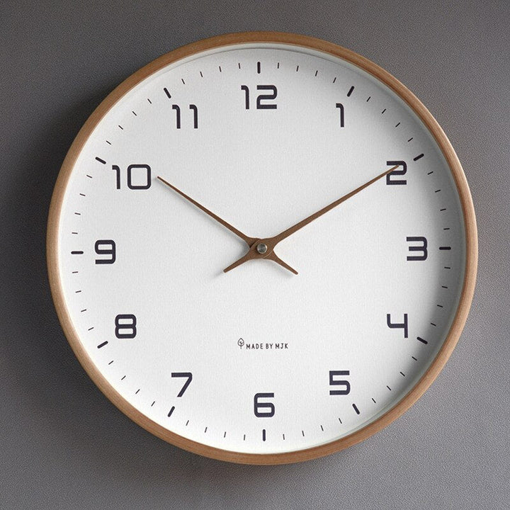 Kalsten | NordicGlow Wooden Wall Clock - Minimalist Scandinavian Design for Timeless Elegance