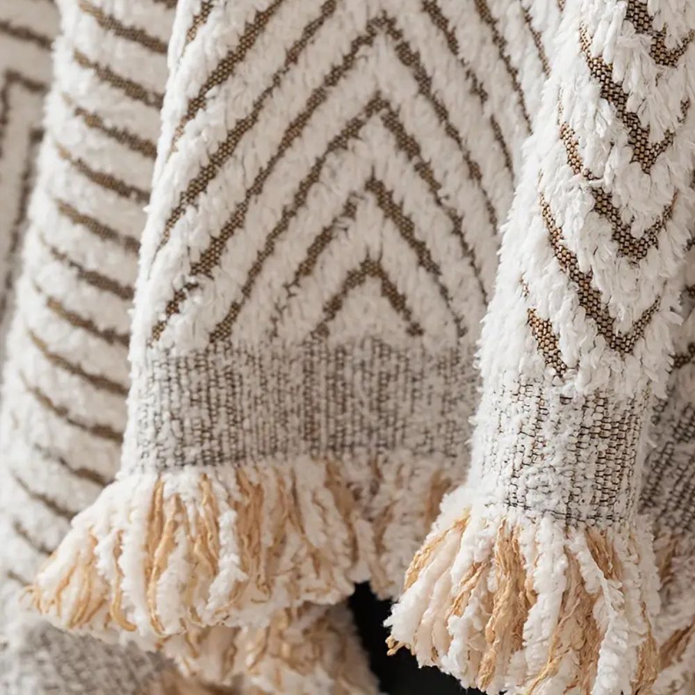 Striped Herringbone Sofa Cover