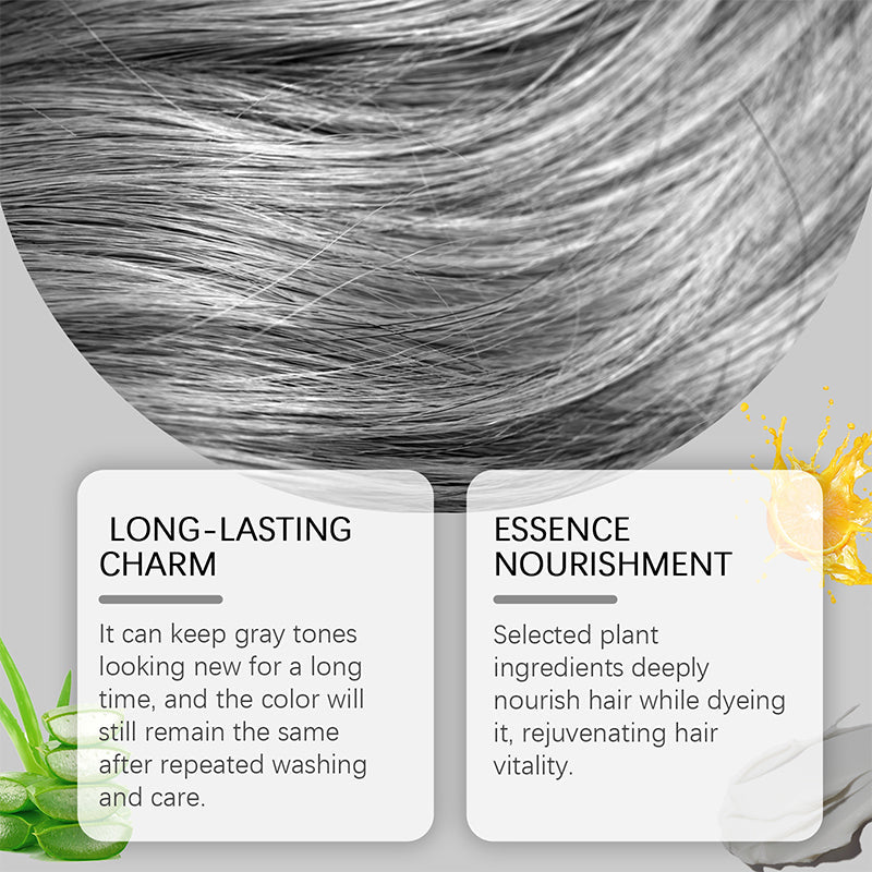 2-in-1 Natural Silver Hair Dye Essence