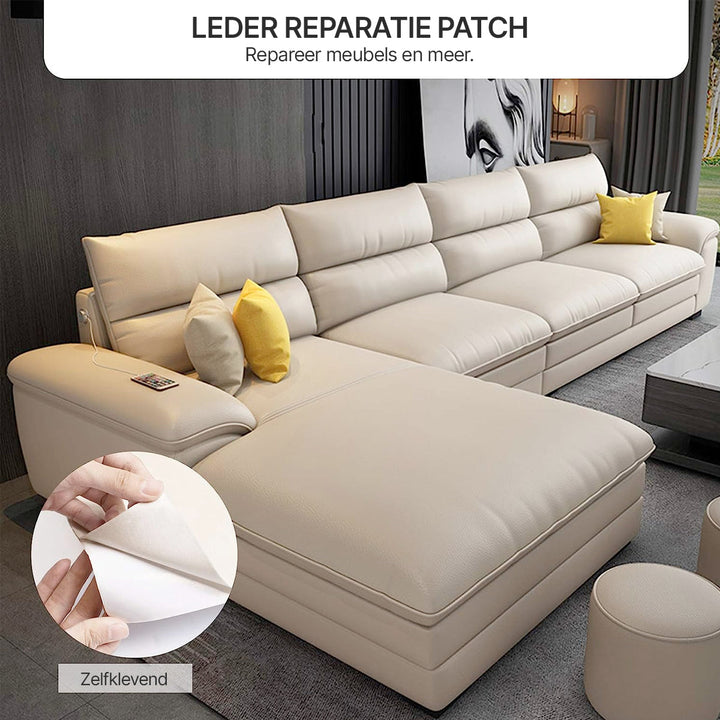 Kalsten | ReviLeer Self-Adhesive PU-Leather Patch – Waterproof Repair Patch for Furniture