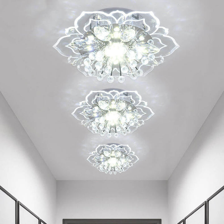 Kalsten GlowPetal | LED Crystal Ceiling Light | Flower Shaped, RGB Color Changing & Energy Efficient