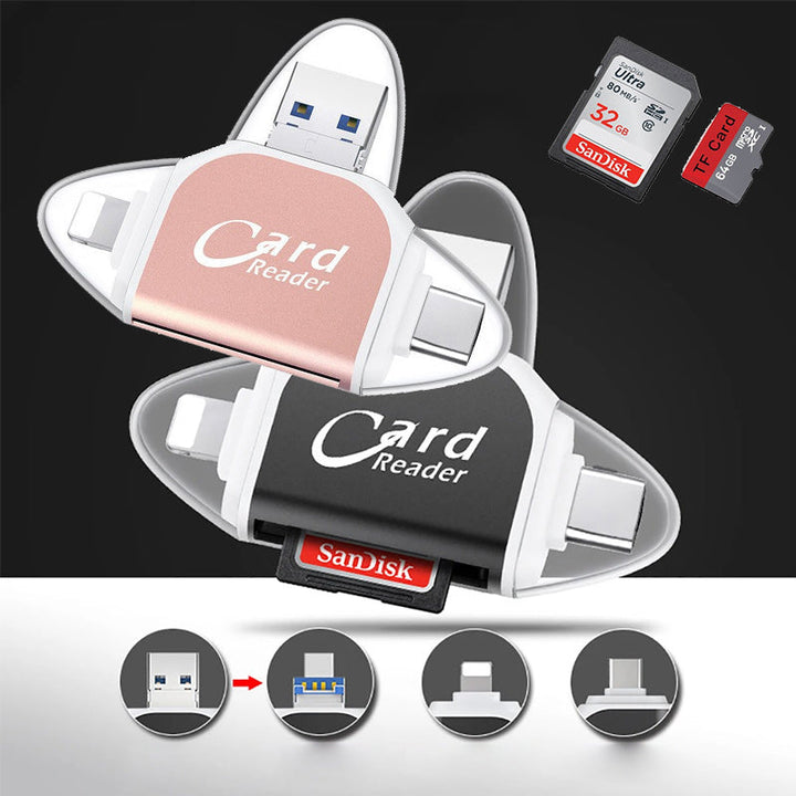 Universal 4-in-1 Sd Tf Card Reader | Kalsten