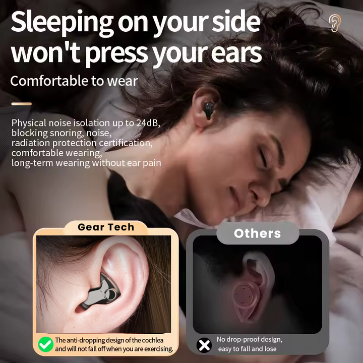Kalsten | Invisible Wireless Sleep Headphones | IPX5 Waterproof, Bluetooth 5.3 for Comfortable Sleep and Relaxation