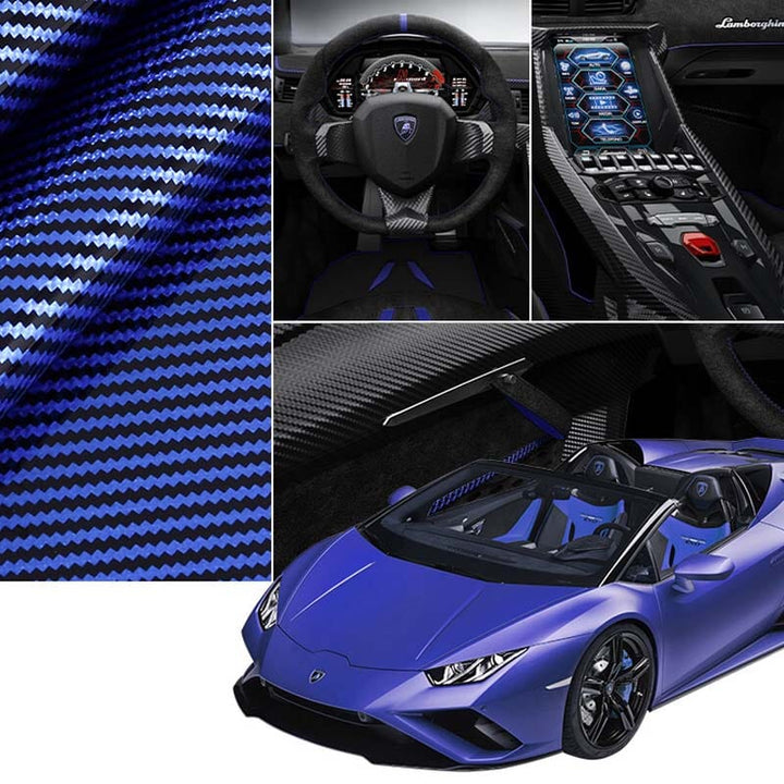 Kalsten | Universal Laser Carbon Fiber Pattern Steering Wheel Cover