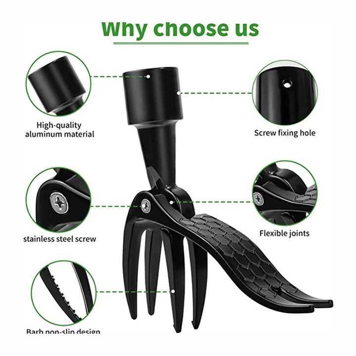 Noxord | Stainless steel adjustable long handle detachable weeder