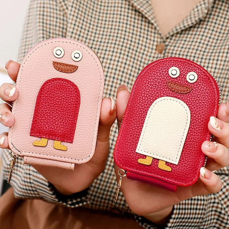 PU wallet for credit card and cute penguins | Kalsten