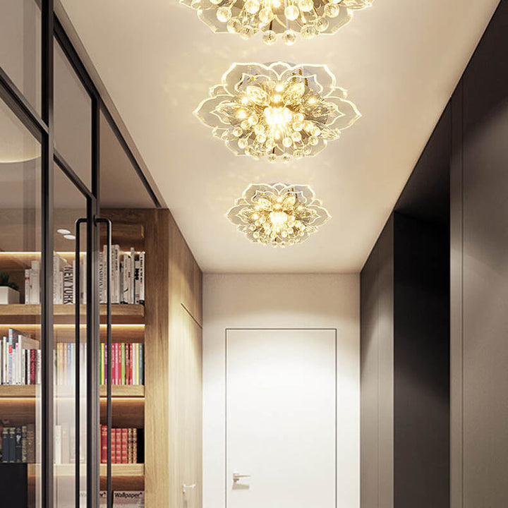 Kalsten GlowPetal | LED Crystal Ceiling Light | Flower Shaped, RGB Color Changing & Energy Efficient