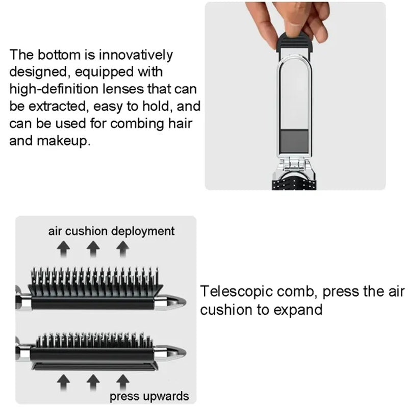Kalsten | Travel Folding Mirror Hair Brush