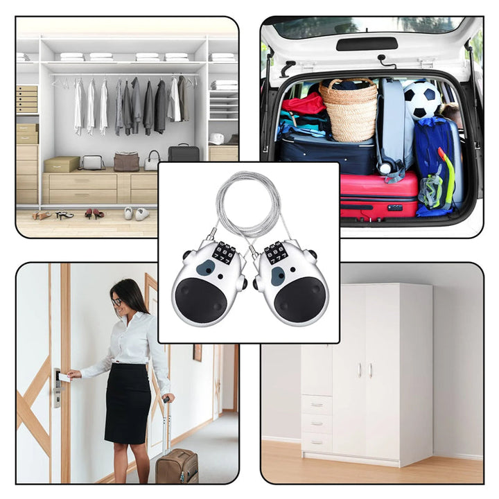 Portable theft-proof telescopic wire lock | Kalsten