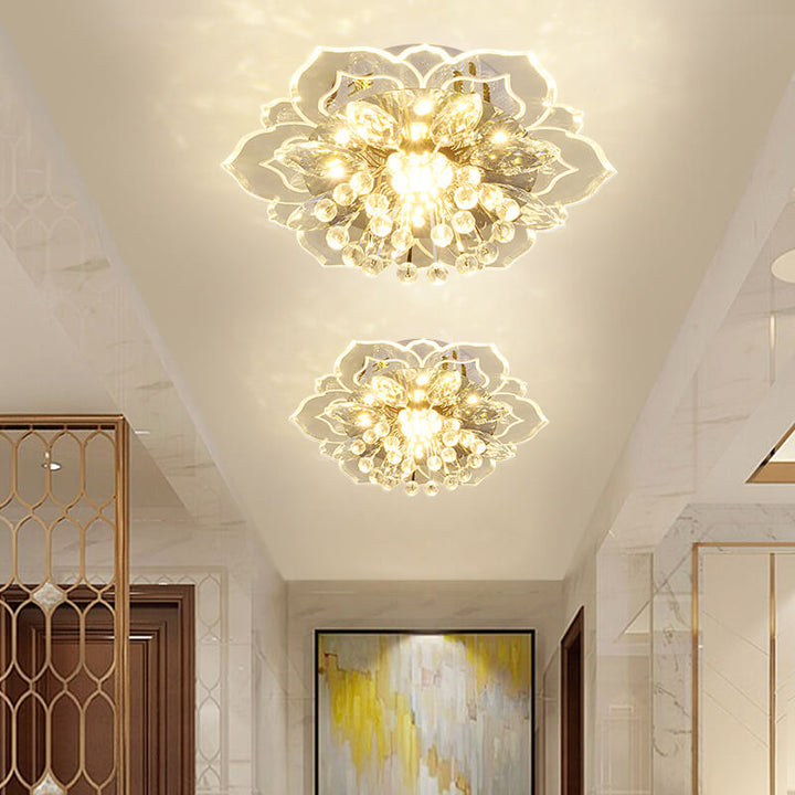 Kalsten GlowPetal | LED Crystal Ceiling Light | Flower Shaped, RGB Color Changing & Energy Efficient