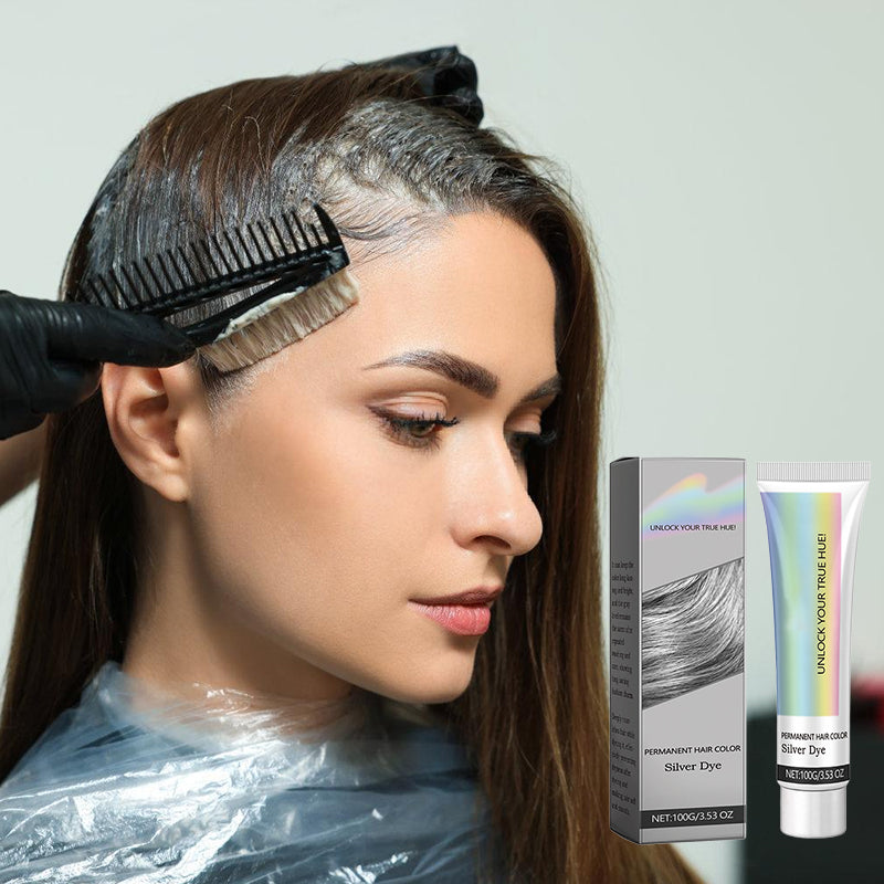 2-in-1 Natural Silver Hair Dye Essence