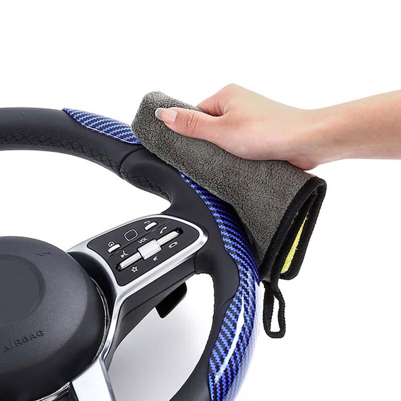 Kalsten | Universal Laser Carbon Fiber Pattern Steering Wheel Cover