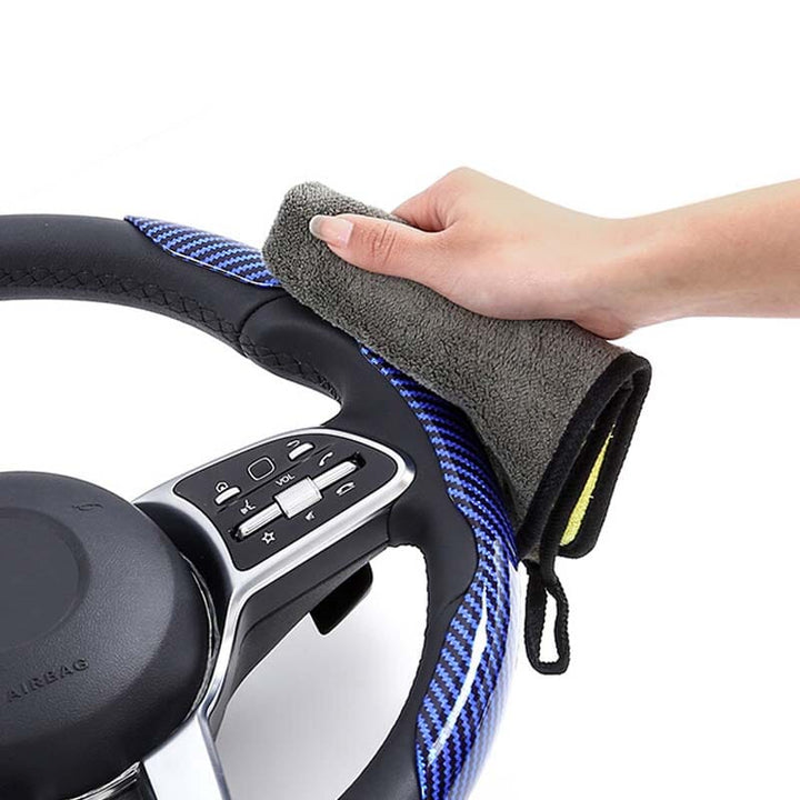 Kalsten | Universal Laser Carbon Fiber Pattern Steering Wheel Cover