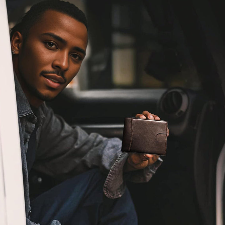 Kalsten | Genuine Leather Anti-theft Swipe Card Holder