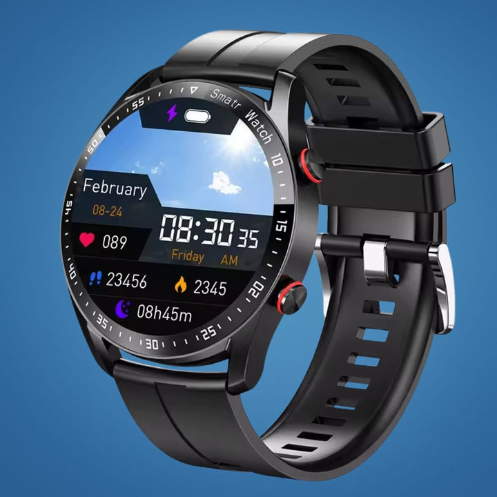 FitTrack | Non-Invasive Fitness Smart Watch - Tracks Physical Activity - Heart Rate - Sleep - Workout - GPS Notifications - Water Resistant Kalsten