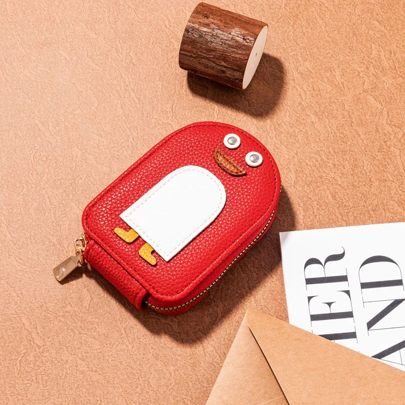PU wallet for credit card and cute penguins | Kalsten