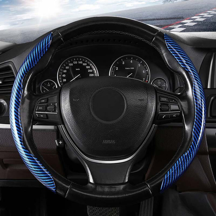 Kalsten | Universal Laser Carbon Fiber Pattern Steering Wheel Cover