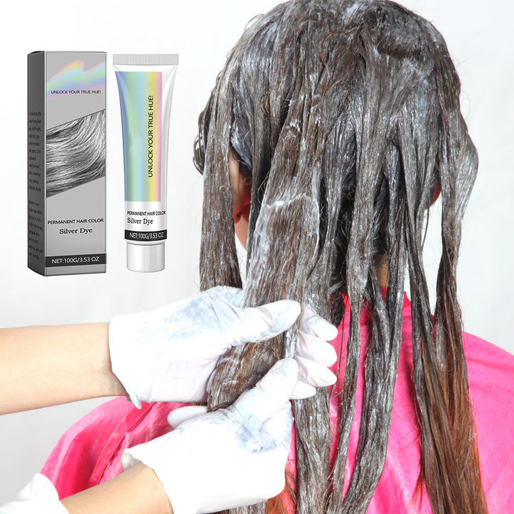 2-in-1 Natural Silver Hair Dye Essence